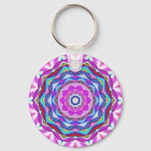 Roze Mandala Sleutelhanger