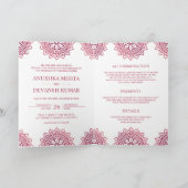 Roze Mandala Traditionele Etnische Bonden (Binnen)