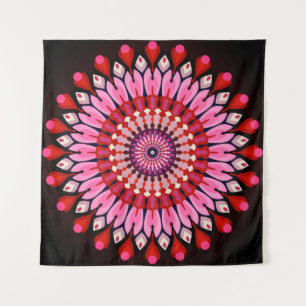 Roze Mandala Wandkleed