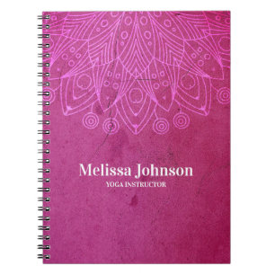 Roze Mandala Yoga Meditation Custom Notitieboek