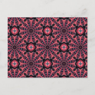 Roze mandalas briefkaart