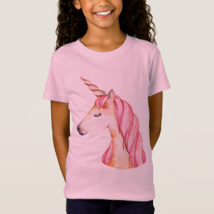 Roze Manen Eenhoorn T-shirt