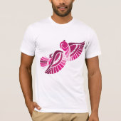  roze Mannen T-shirt (Voorkant)