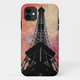 Roze Marble Eiffel Tower iPhone 5 Cae 11 Hoesje