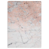 Roze marble Gold Makeup Eyes Lashes Personalized Klembord (Achterkant)