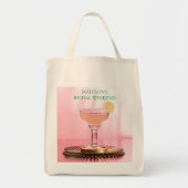Roze Margarita & Lime bruiloftsweekendfeestje Tote Bag (Voorkant)