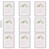 Roze Mariah Mountain Bike Bookplate Sticker (Voorkant)