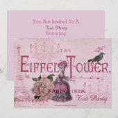 roze Marie Antoinette paris tea party Kaart (Voorkant / Achterkant)