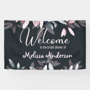 Roze marine Elegant Soft Waterverf Floral Bridal Spandoek