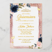 Roze marine Quinceanera bloemenkroon glans tiara f