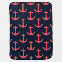 Roze marinegoudkleurige babymandje