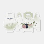 roze marinesbloemen grilly bruiloft bedankdoosjes (Uitgevouwen)