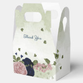 roze marinesbloemen grilly bruiloft bedankdoosjes (Geopend)