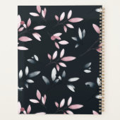 Roze marinescheepvaart Elegant Soft Waterverf Wedd Planner (Achterkant)