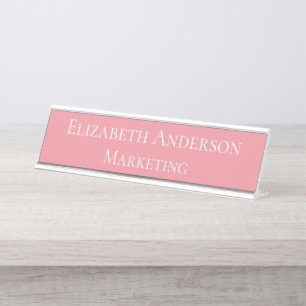 Roze Marketing Manager Bureau Naambordje