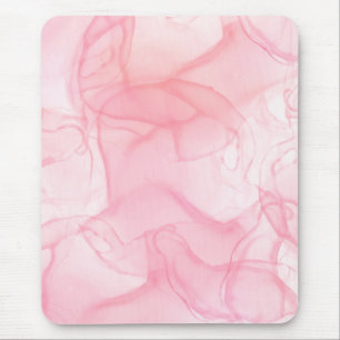 Roze marmer achtergrond, vloeiende kunstachtergron muismat