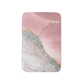 Roze marmer Agate Badmat (Voorkant Verticaal)
