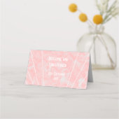 Roze Marmer Art Deco Design Bruiloft (Achterkant)