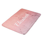 Roze marmer badmat (Gekanteld)