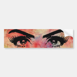Roze marmer-Bumpersticker Bumpersticker