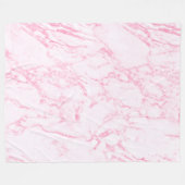 Roze marmer fleece deken (Voorkant (Horizontaal))