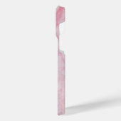 Roze marmer iPhone hoesje (Linkerkant)