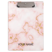 Roze marmer past klembord aan (Voorkant)
