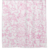 Roze marmer-patroon douchegordijn (Voorkant)