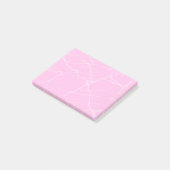 roze marmer post-it® notes (Schuin)