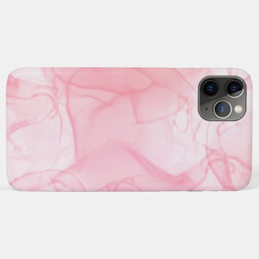 Roze marmerachtergrond, vloeiende kunstachtergrond Case-Mate iPhone case (Achterkant (horizontaal))