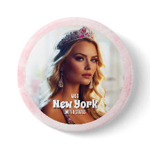 Roze Marmeren Praal Foto Knop Speld
