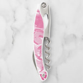 Roze Marmeren Schilderij Kurkentrekker (Achterkant)