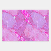 Roze Marmeren Textuur, Marmeren Effect Inpakpapier Vel (Voorkant)