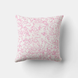 Roze marmerpatroon kussen