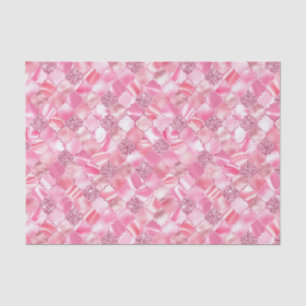Roze Marokkaans Quatrefoil Patroon Tissuepapier