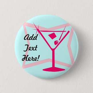 Roze Martini Button