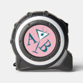 Roze Martini Monogram Rolmaat (Voorkant)