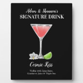 Roze Martini ・ PERSONALIZE deze Drink van de Handt Fotoplaat (Voorkant)