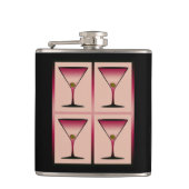 Roze Martinis Heupfles (Voorkant)
