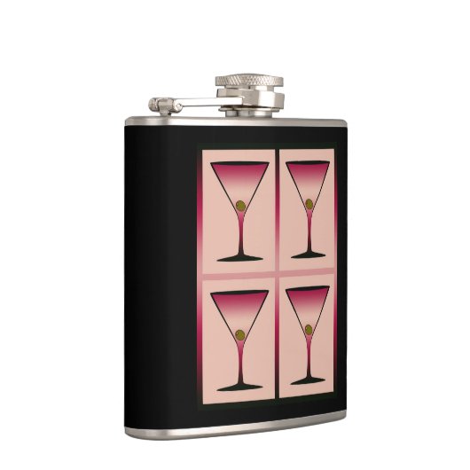 Roze Martinis Heupfles (Rechts)