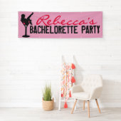  roze martinmeisje bachelorette banner (Insitu)