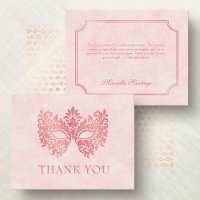 Roze Masquerade Masker Elegante Quinceanera