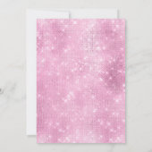  roze Masquerade Quinceañera Kaart (Achterkant)