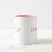 Roze MawMaw Jaar ingesteld Mok (Midden)