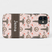 Roze MD Dokter Caduceus Case-Mate iPhone Case (Achterkant (horizontaal))