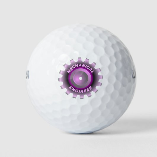 Roze Mechanisch Ingenieurstoestel Golfballen (Voorkant)