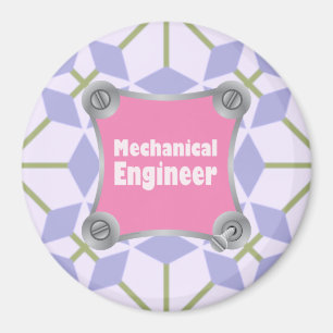 Roze Mechanische Ingenieur Magneet