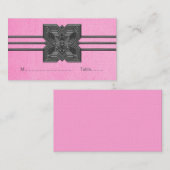 Roze medaillengrens plaatskaartje (Voorkant / Achterkant)