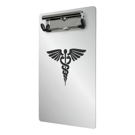 Roze Medical Caduceus Mini Klembord (Angled2)