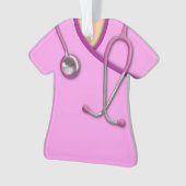 Roze medische krabben ornament (voorkant)